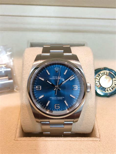 rolex oyster perpetual blue dial|Rolex Oyster Perpetual prix.